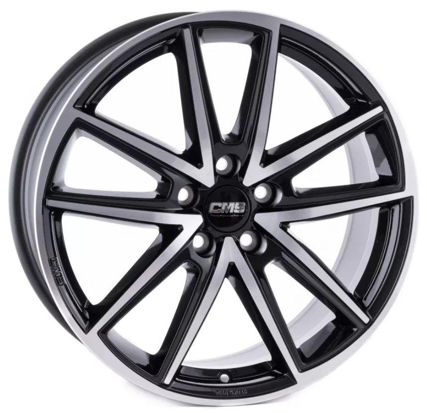 CMS WHEELS C30 ZWART GEPOLIJST 4250314124732